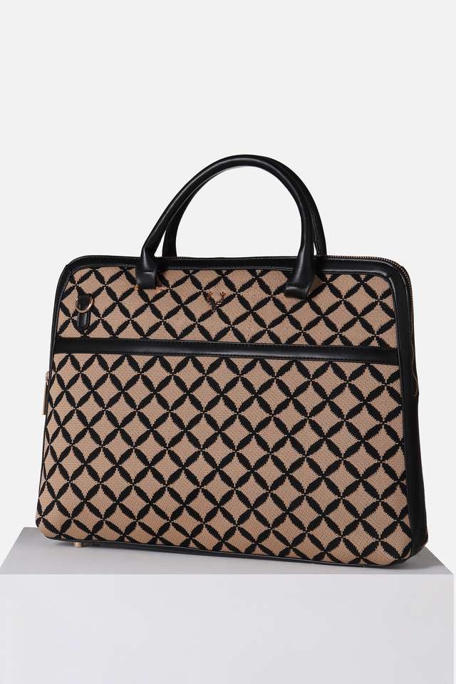 Zipper-Luxury-Jacquard-PU-Women-s-Casual-Wear-Laptop-Bag