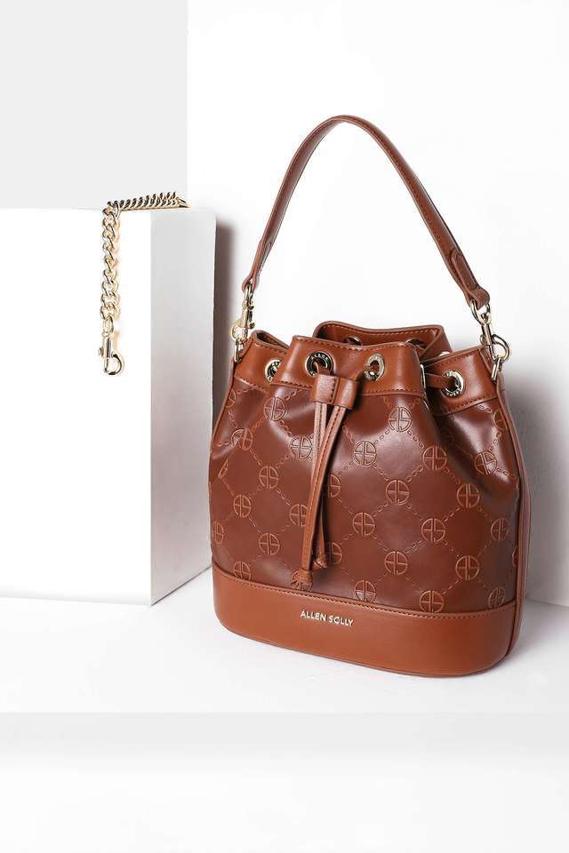 Re-Engineering-Solid-Polyurethane-Drawstring-Closure-Women-s-Shoulder-Bag