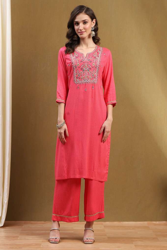 Printed-Full-Length-Rayon-Woven-Women-s-Kurta-Set