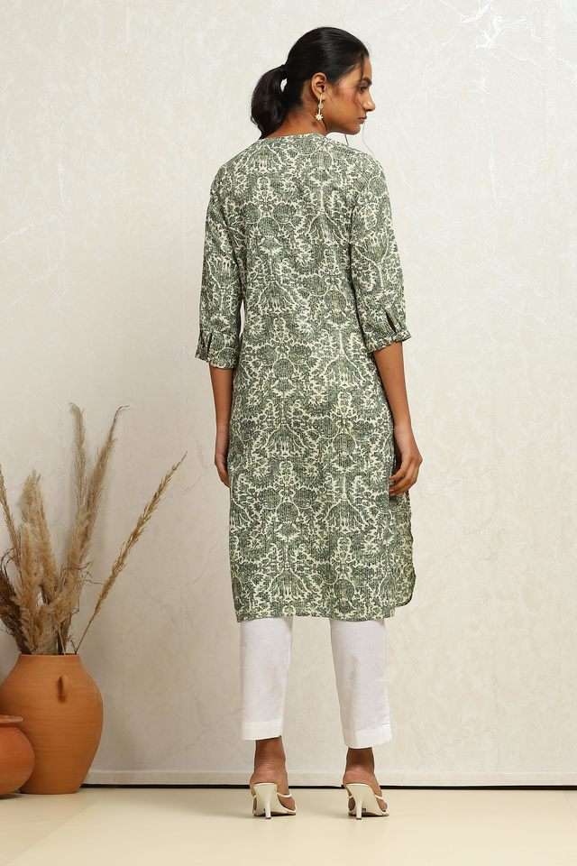 Printed-Cotton-Collared-Women-s-Kurta