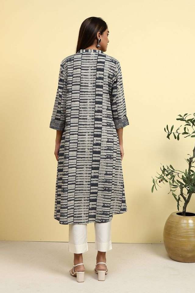 Printed-Cotton-Collared-Women-s-Kurta