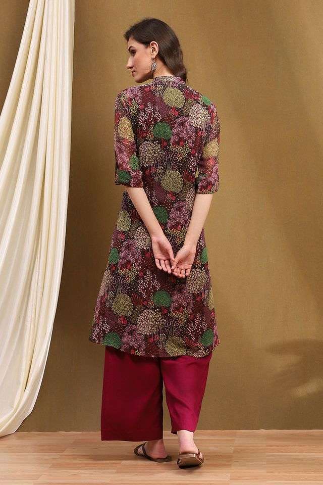 Printed-Polyester-Collared-Women-s-Casual-Wear-Kurta