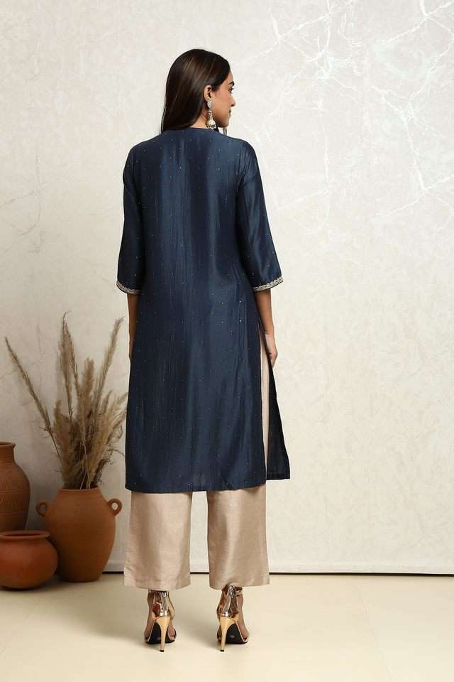 Printed-Polyester-Round-Neck-Women-s-Kurta