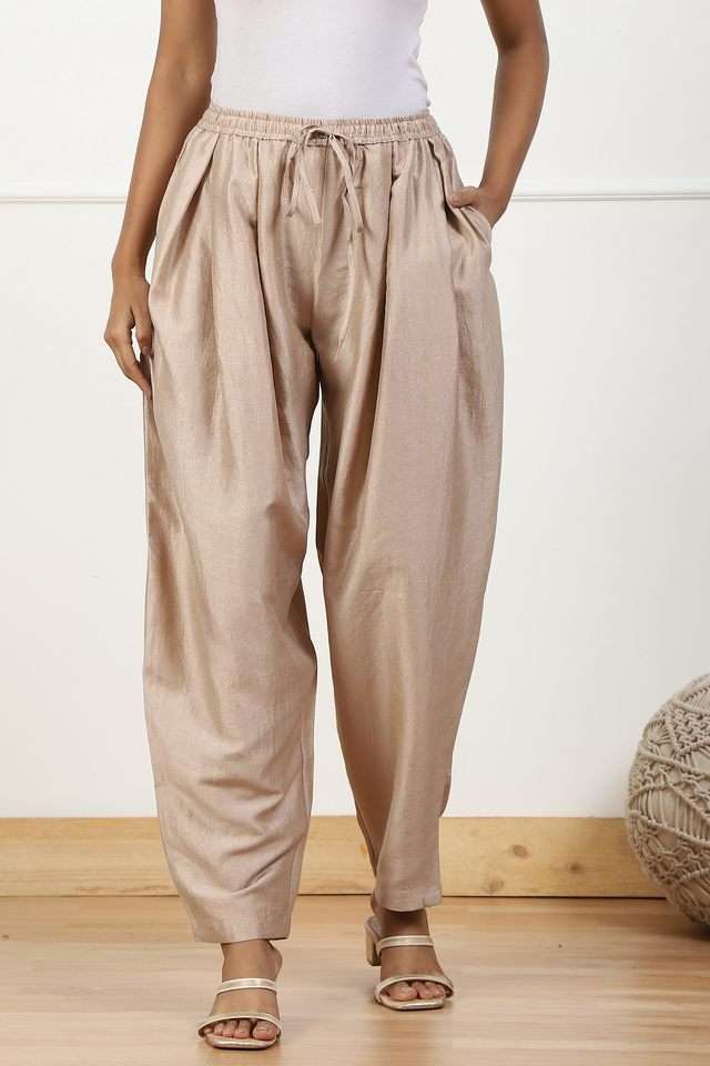 Solid-Rayon-Straight-Fit-Women-s-Palazzos