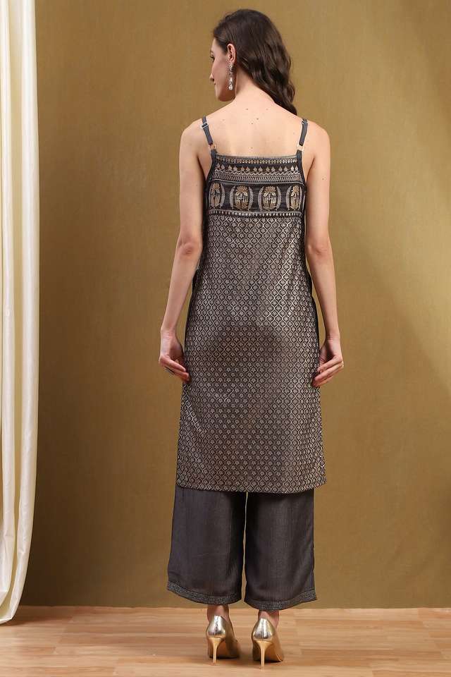 Printed-Silk-Strapless/Tube-Women-s-Festive-Wear-Kurta