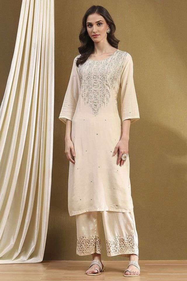 Printed-Modal-Round-Neck-Women-s-Festive-Wear-Kurta