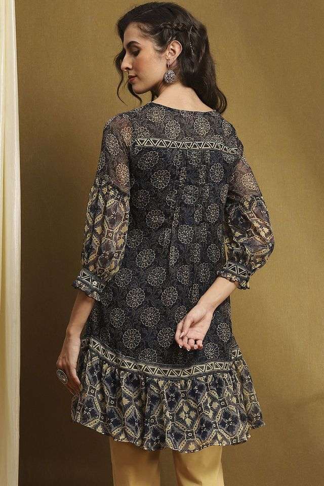 Printed-Polyester-Round-Neck-Women-s-Casual-Wear-Kurti