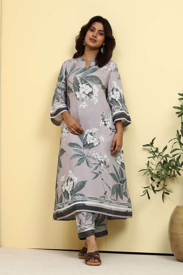 Printed-Full-Length-Polyester-Woven-Women-s-Kurta-Set