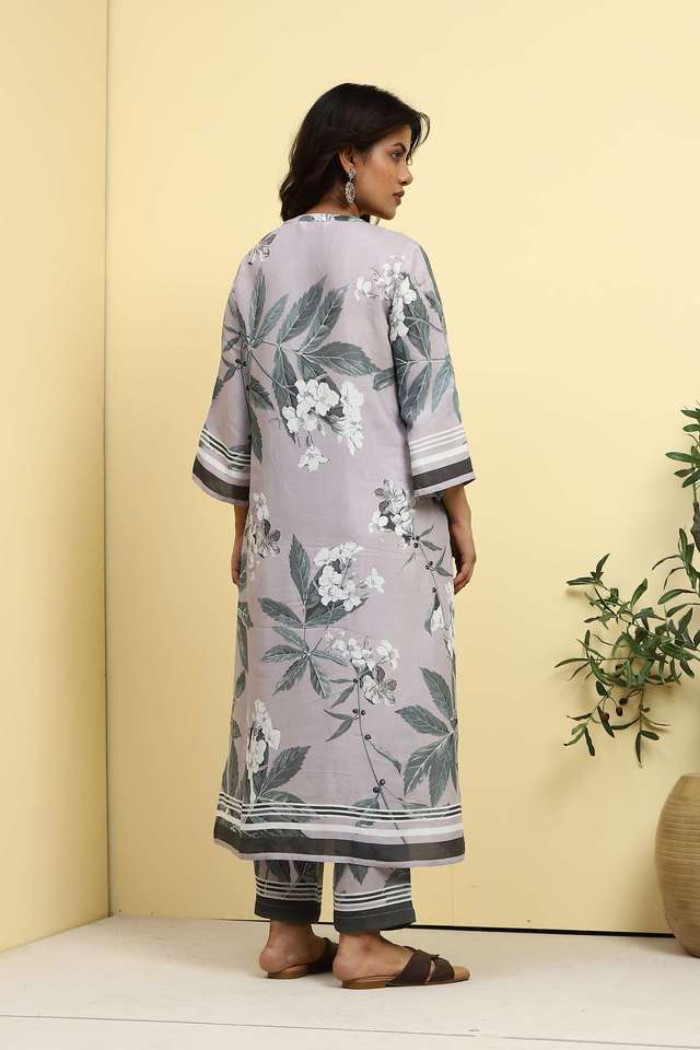 Printed-Full-Length-Polyester-Woven-Women-s-Kurta-Set