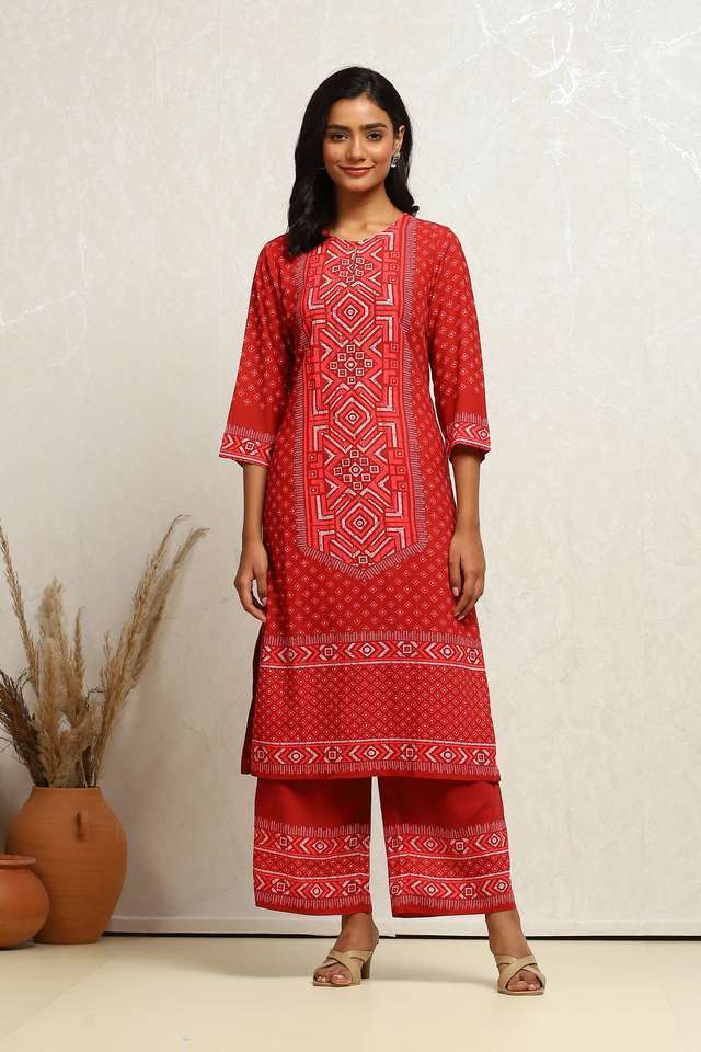 Printed-Full-Length-Viscose-Woven-Women-s-Kurta-Set