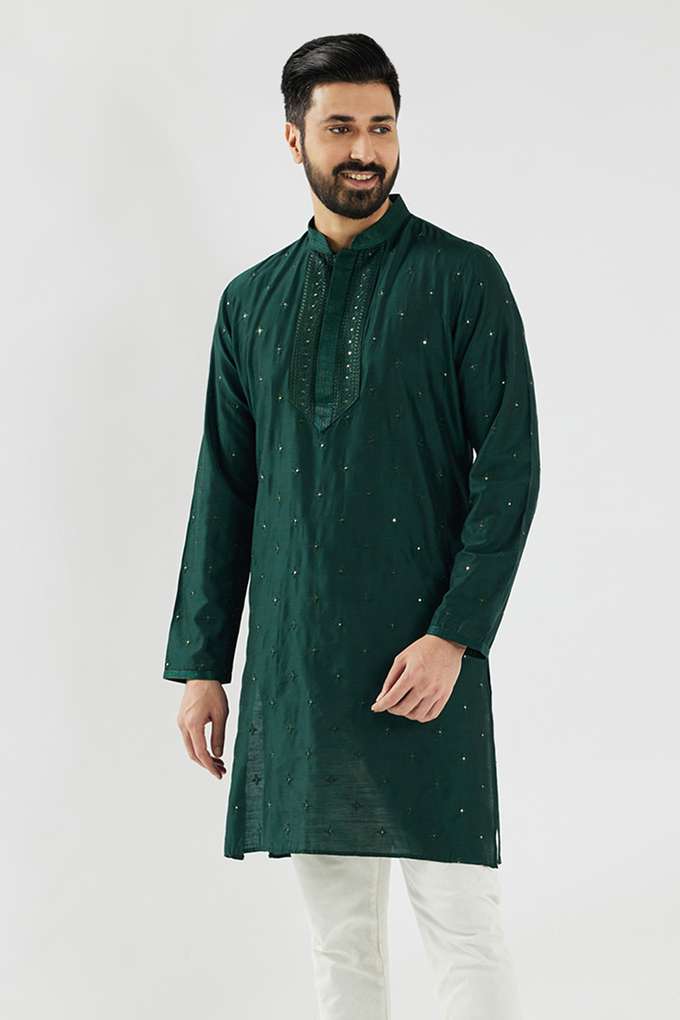Embroidered-Blended-Fabric-Collared-Men-s-Festive-Wear-Kurta