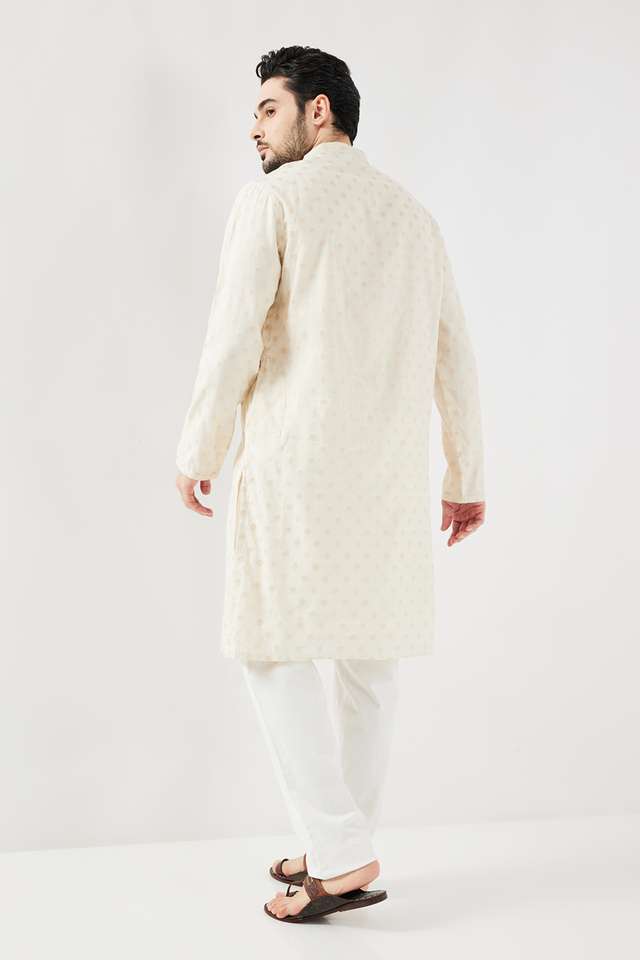 Solid-Brocade-Collared-Men-s-Festive-Wear-Kurta