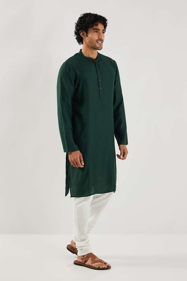Dobby-Blended-Fabric-Collared-Men-s-Festive-Wear-Kurta