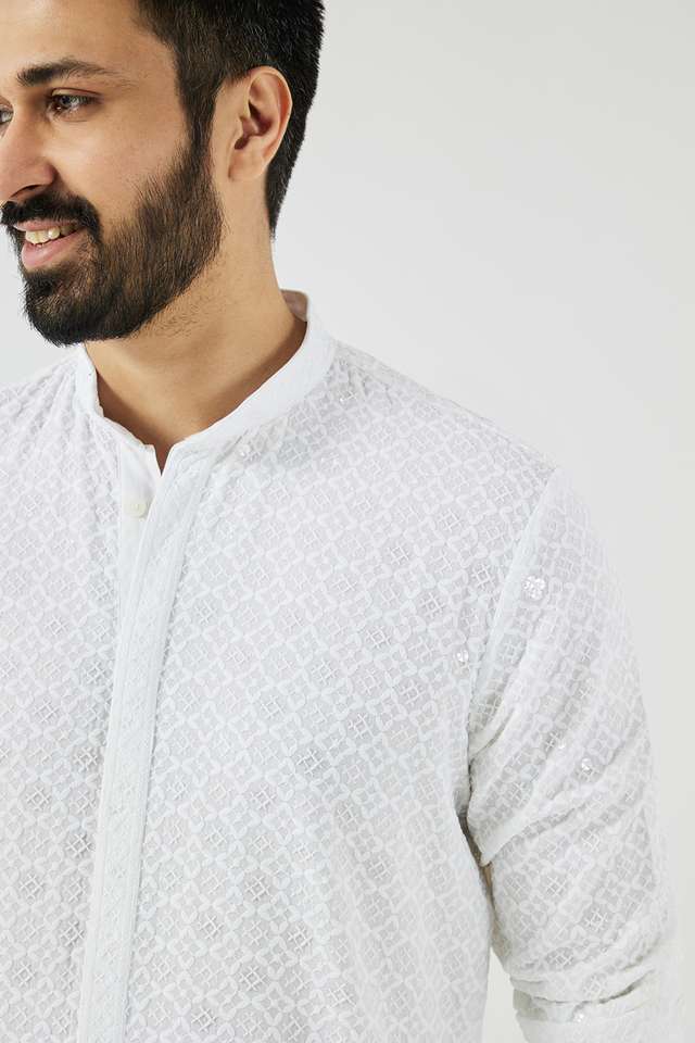 Schiffli-Viscose-Collared-Men-s-Festive-Wear-Kurta