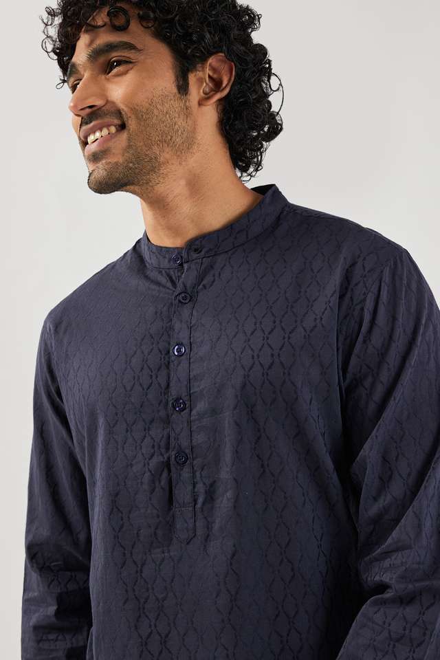 Dobby-Cotton-Collared-Men-s-Casual-Wear-Kurta