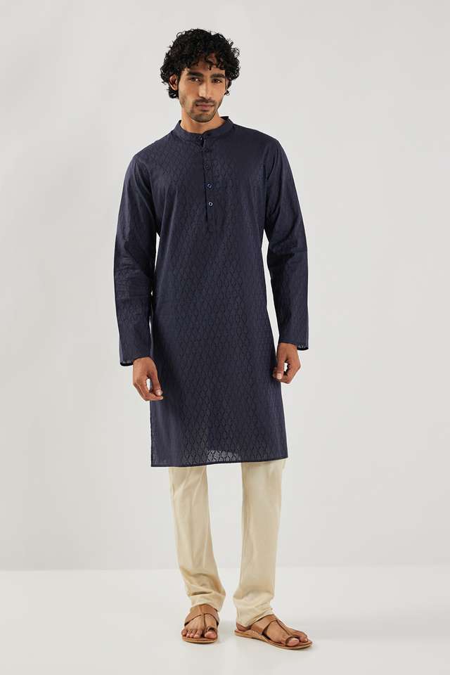 Dobby-Cotton-Collared-Men-s-Casual-Wear-Kurta
