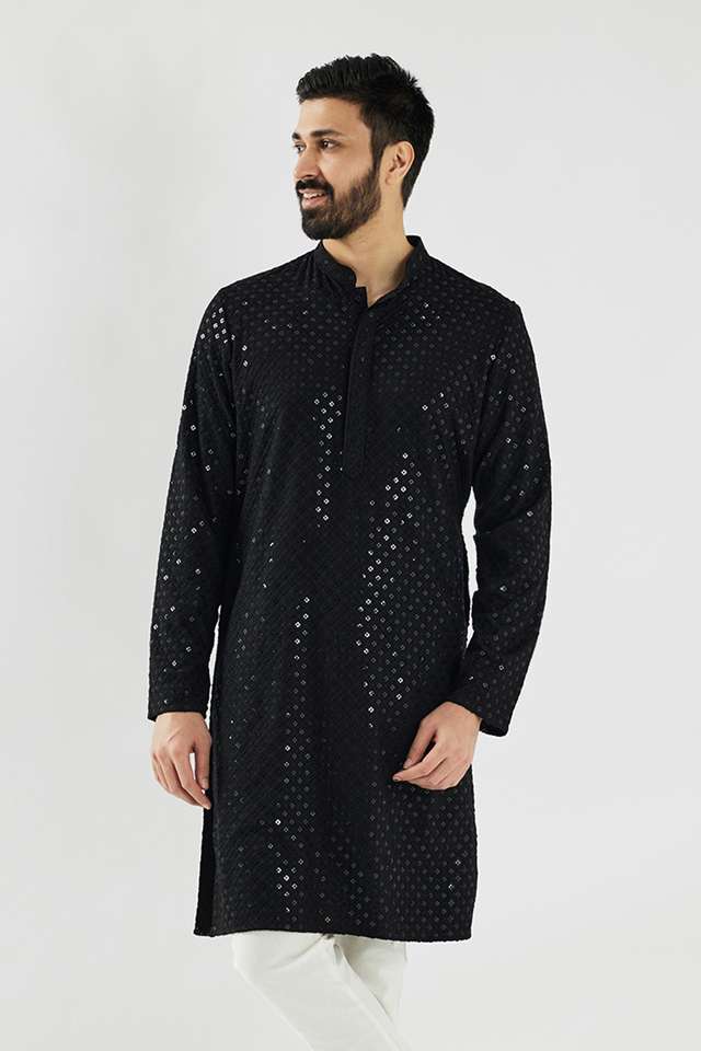 Schiffli-Viscose-Collared-Men-s-Festive-Wear-Kurta