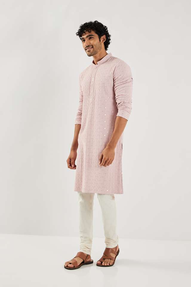 Schiffli-Viscose-Collared-Men-s-Festive-Wear-Kurta