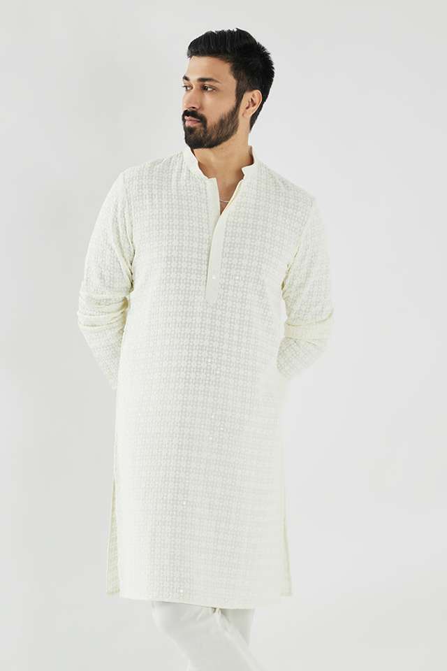 Schiffli-Viscose-Collared-Men-s-Festive-Wear-Kurta