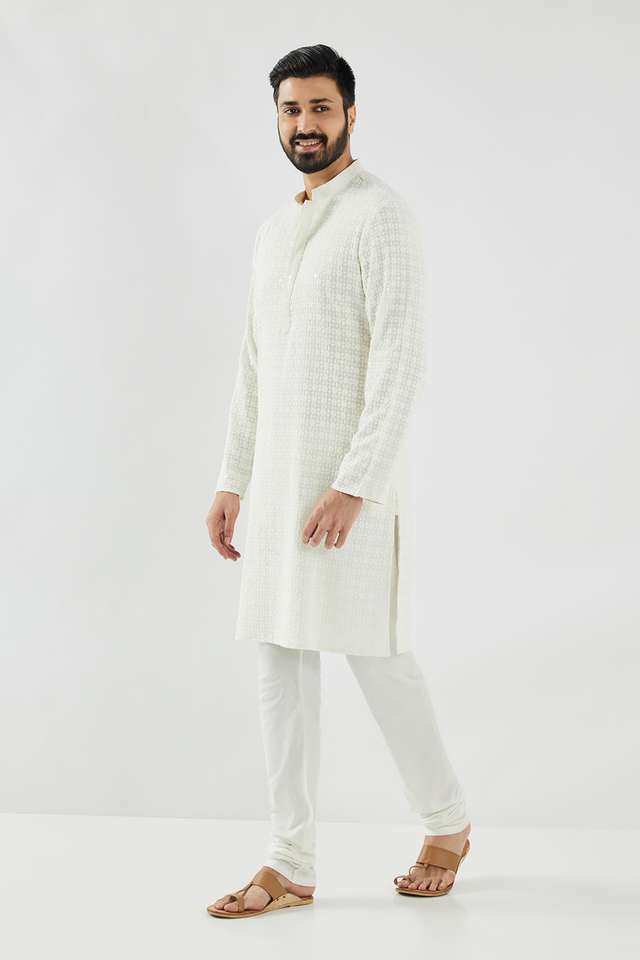 Schiffli-Viscose-Collared-Men-s-Festive-Wear-Kurta