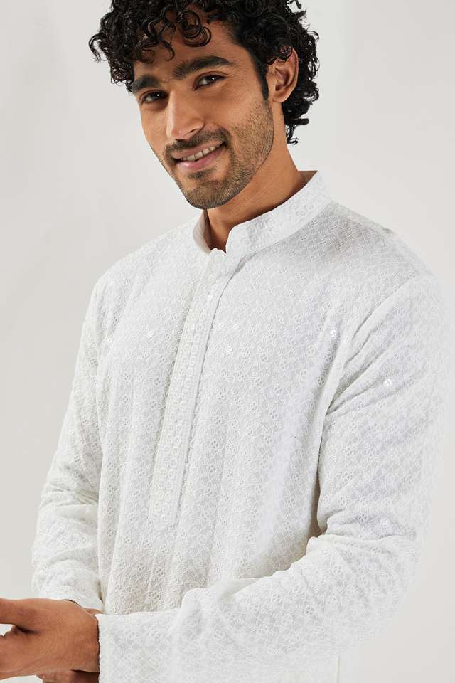 Schiffli-Viscose-Collared-Men-s-Festive-Wear-Kurta