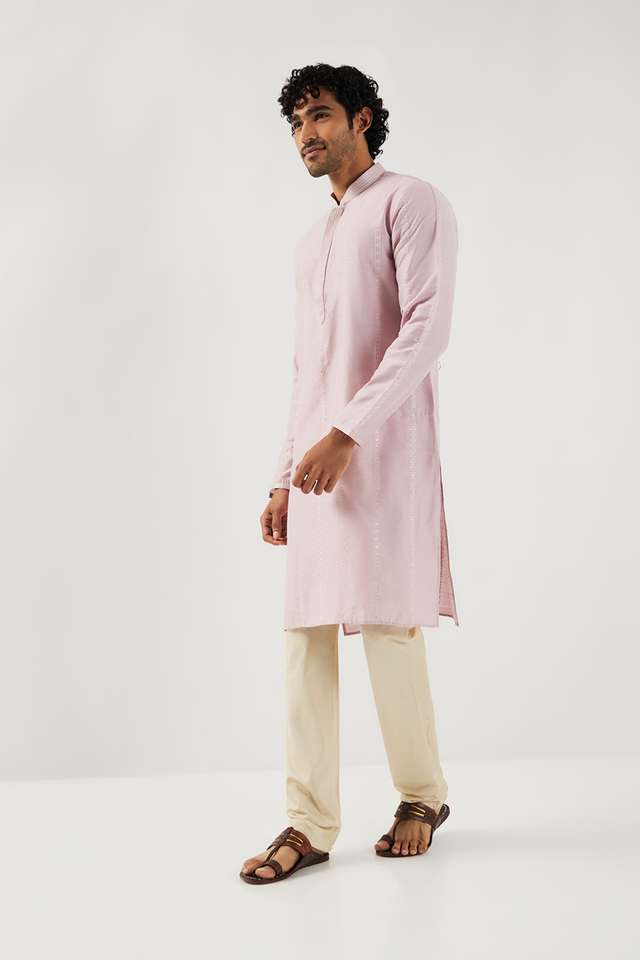 Embroidered-Viscose-Regular-Fit-Men-Kurta