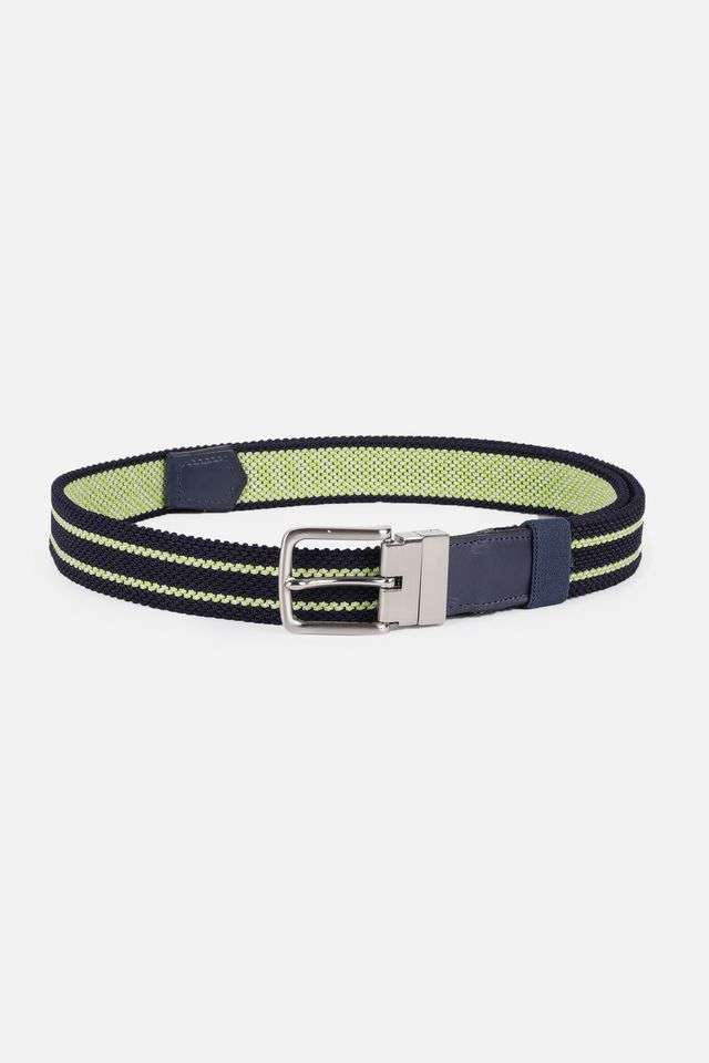 Striped-Textile-Single-Side-Casual-Belt