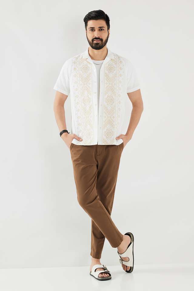 Embroidered-Cotton-Regular-Fit-Men-s-Casual-Wear-Shirt