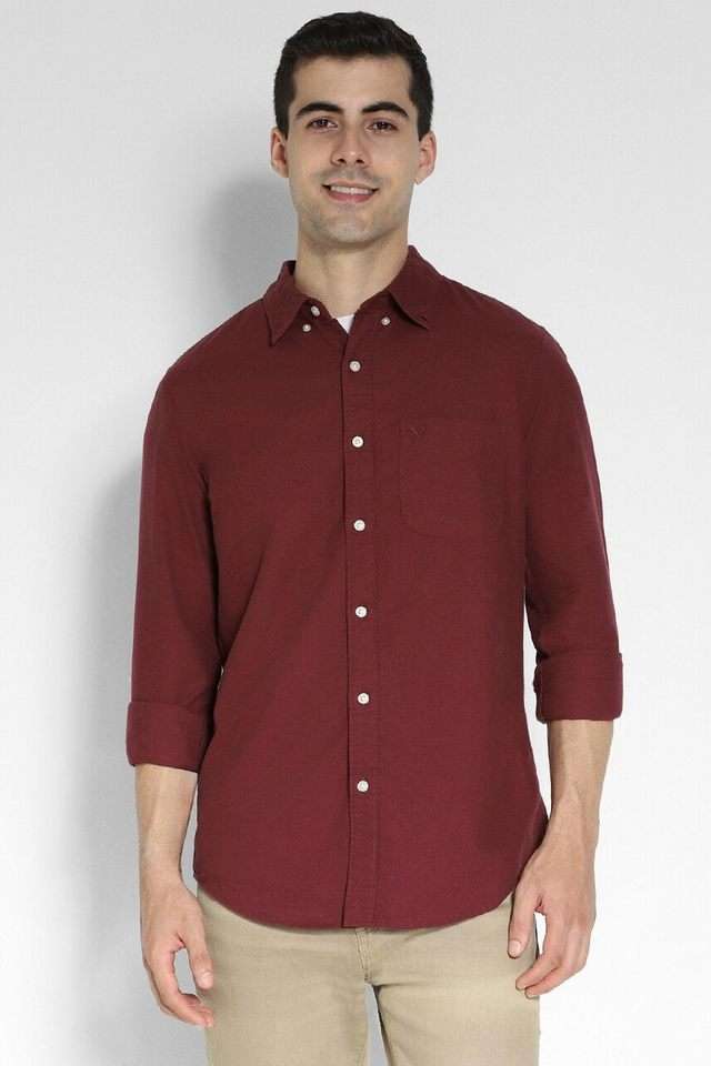 Solid-Cotton-Slim-Fit-Men-s-Casual-Wear-Shirt