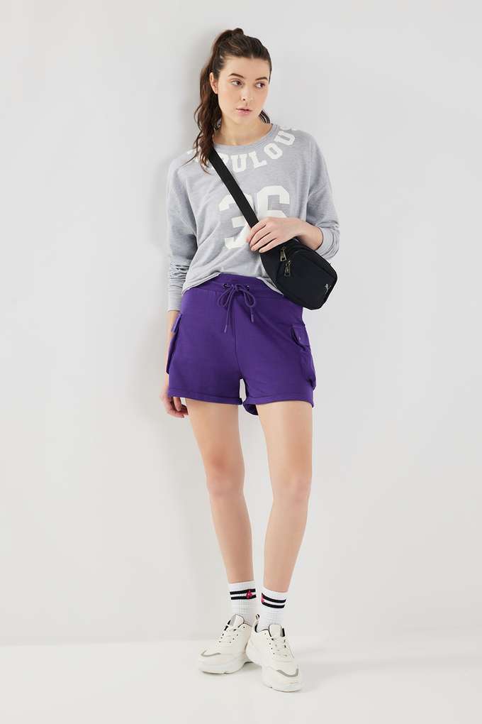 Regular-Fit-Mid-Thigh-Cotton-Women-s-Active-Wear-Shorts