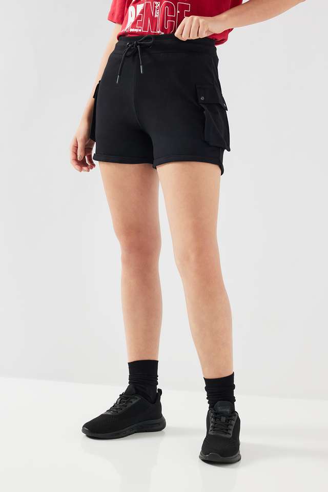 Regular-Fit-Mid-Thigh-Cotton-Women-s-Active-Wear-Shorts