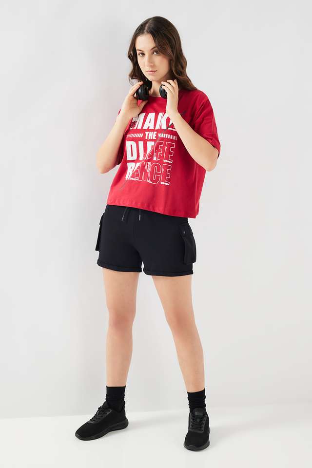 Regular-Fit-Mid-Thigh-Cotton-Women-s-Active-Wear-Shorts