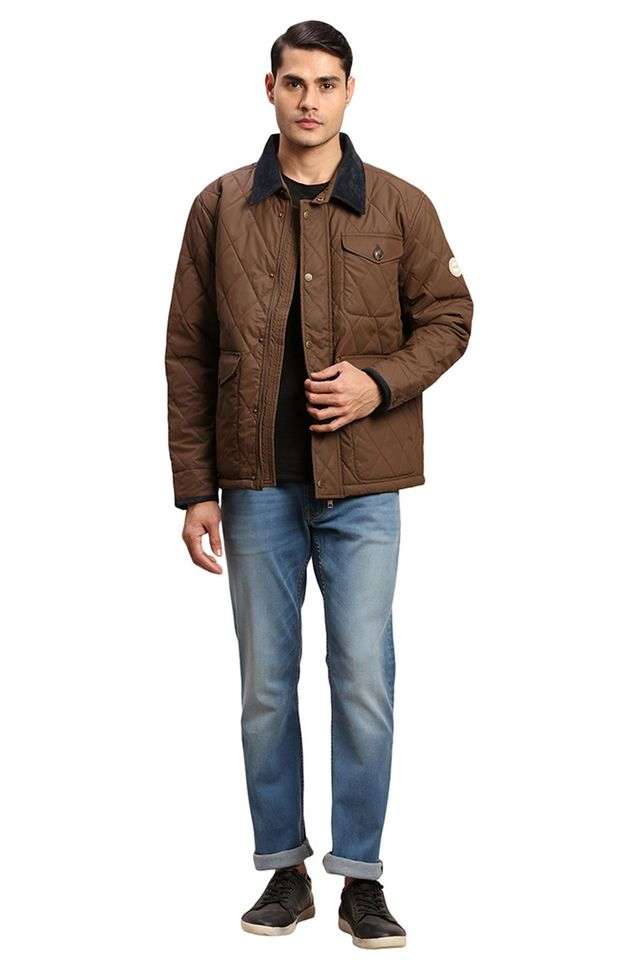 Buy Color Plus Brown Solid Polyester Regular Fit Men's Casual