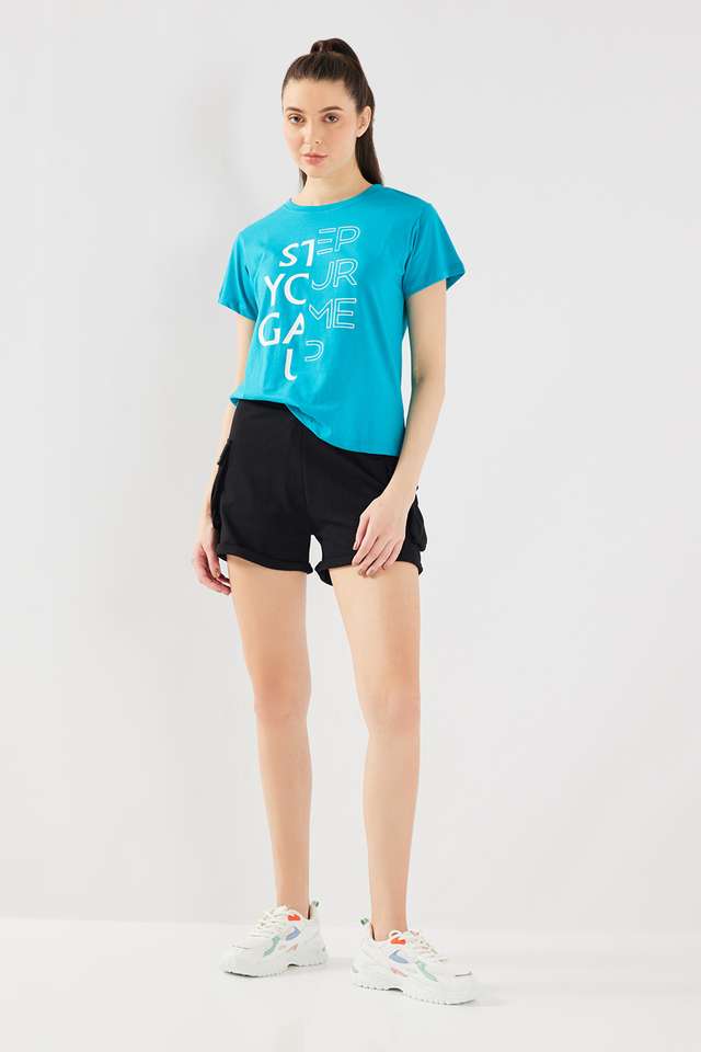 Printed-Regular-Fit-Cotton-Women-Athleisure-T-Shirt
