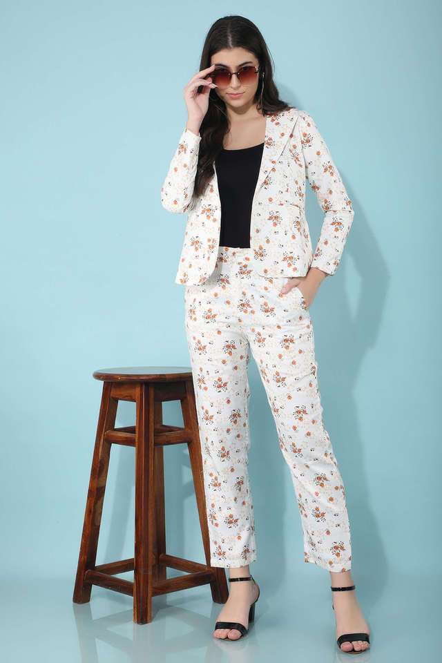 crimsoune club Floral Full Length Polyester Woven Women's Co-Ord Set-picture-32