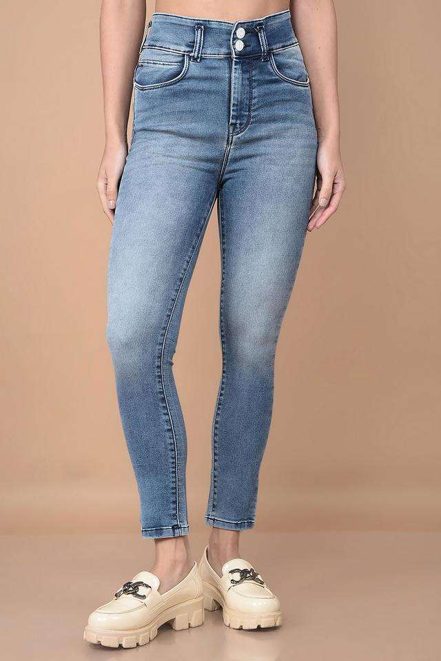 crimsoune club High Rise Blended Fabric Skinny Fit Women's Jeans-picture-14