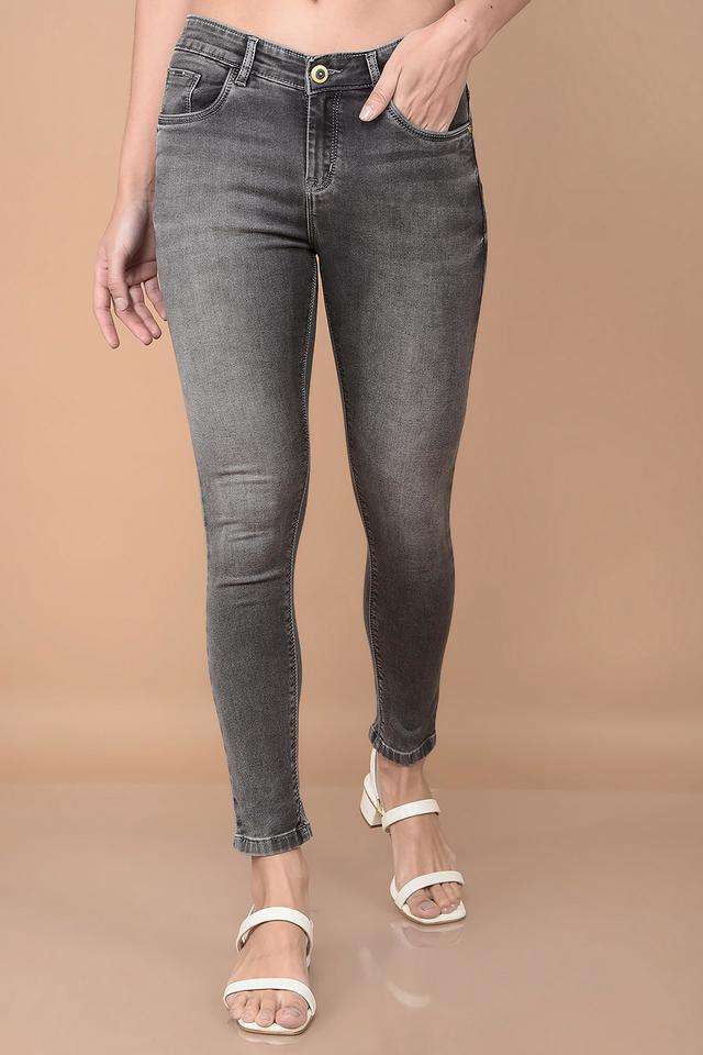 crimsoune club Mid Rise Blended Fabric Skinny Fit Women's Jeans-picture-12