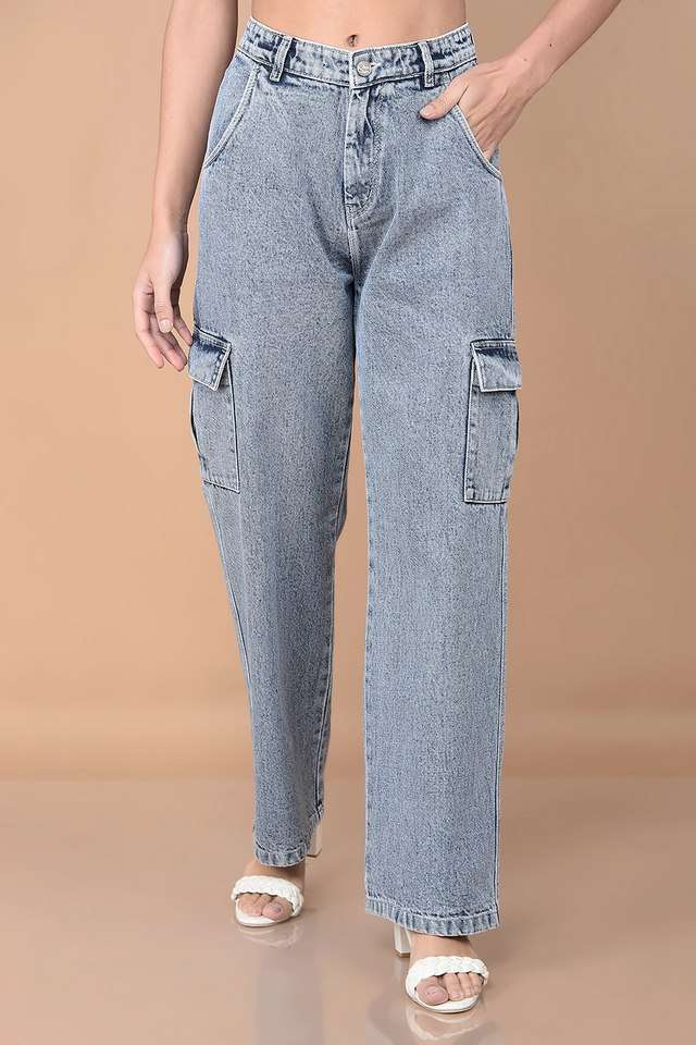 crimsoune club Mid Rise Blended Fabric Oversized Fit Women's Jeans-picture-26