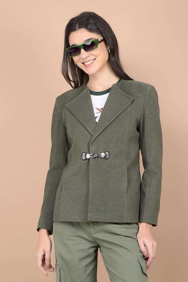 crimsoune club Solid Collared Polyester Women Coat-picture-38