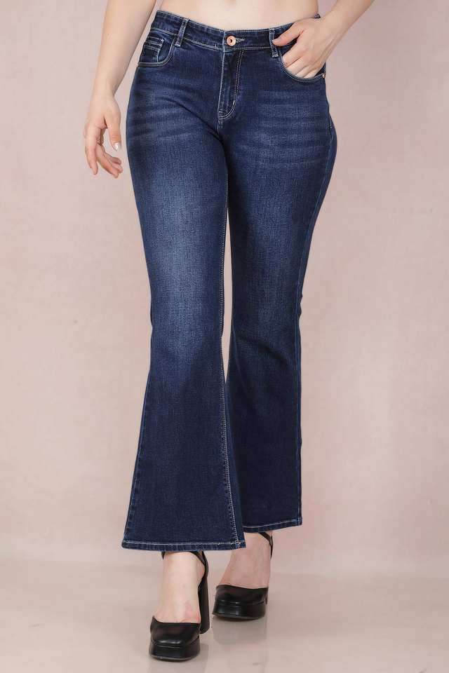 crimsoune club Mid Rise Blended Fabric Relaxed Fit Women's Jeans-picture-13