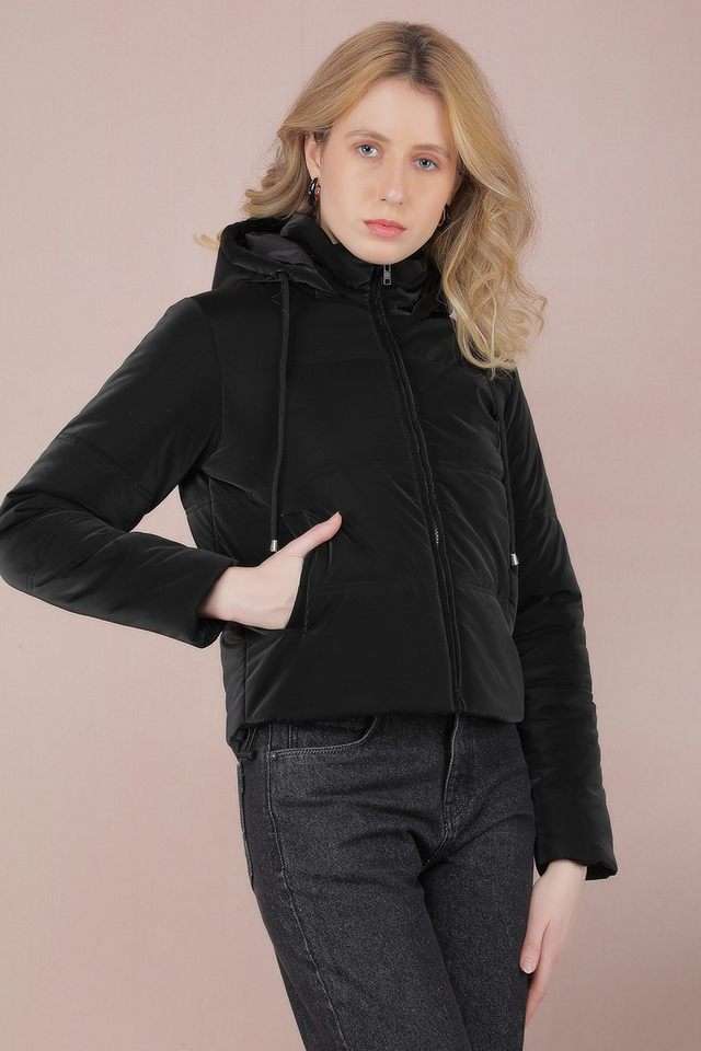 crimsoune club Solid Hooded Polyester Women Jacket-picture-14