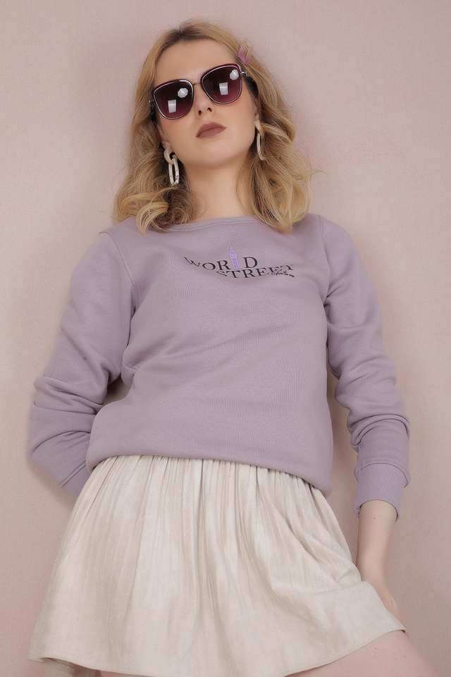 Typographic-Blended-Fabric-Round-Neck-Women-s-Sweatshirt