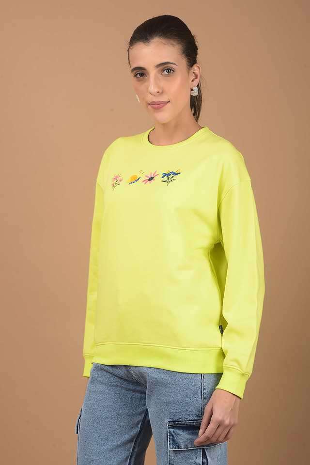 Embroidered-Blended-Fabric-Round-Neck-Women-s-Sweatshirt