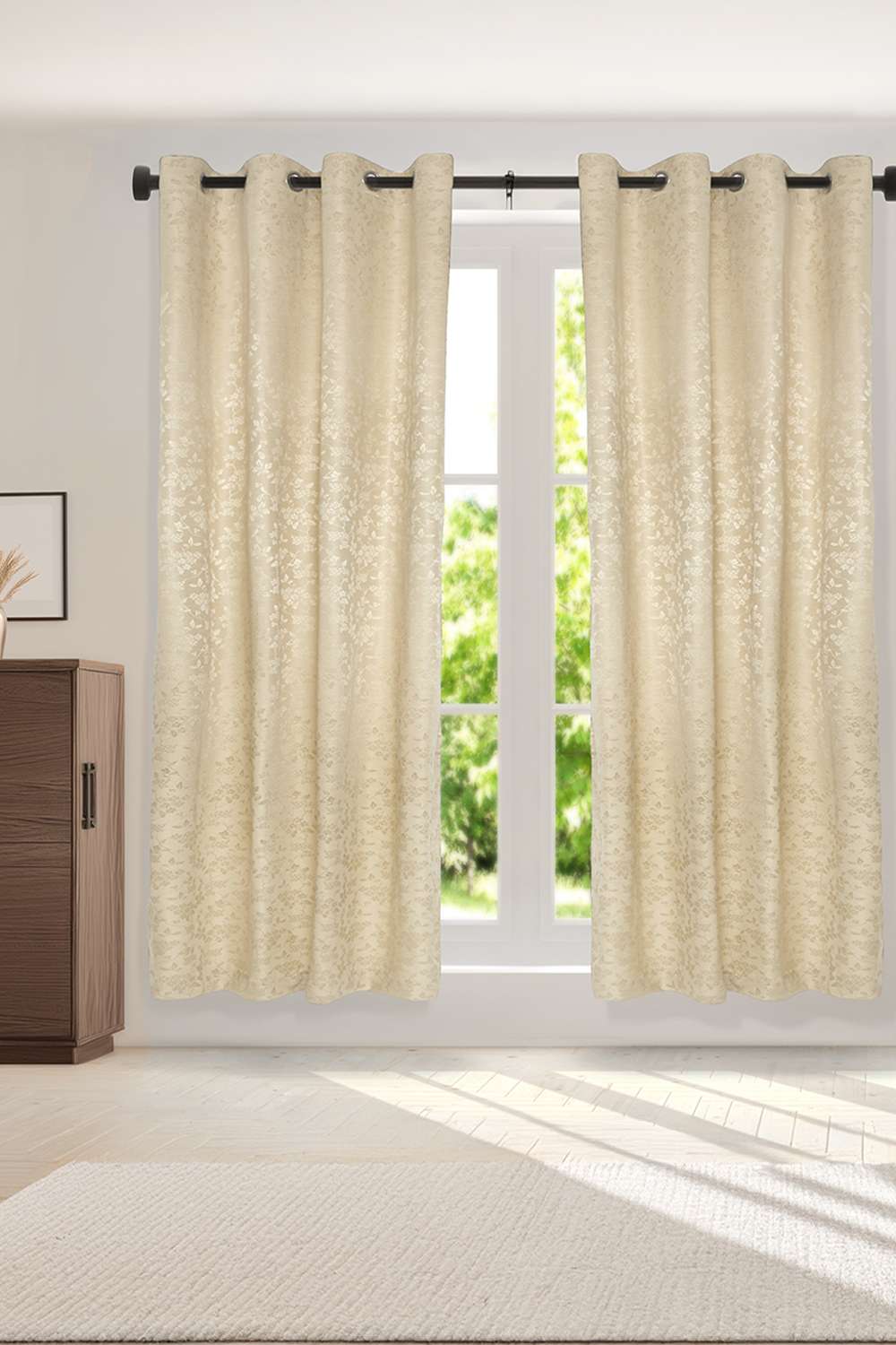 Pristine-Botanical-Jacq-Beige-Door-Curtains-S/2