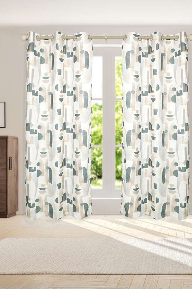 Adorne-Printed-Modern-Neutral-Xldoor-Curtains-Set-Of-2