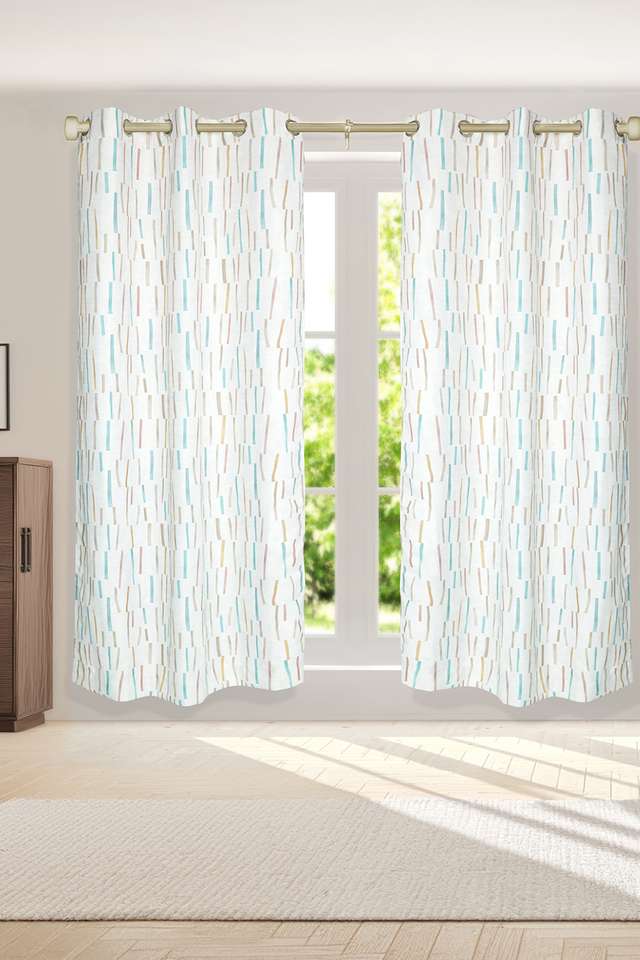 Adorne-Printed-Broken-Stripe-Ntrl-Window-Curtains-Set-Of-2