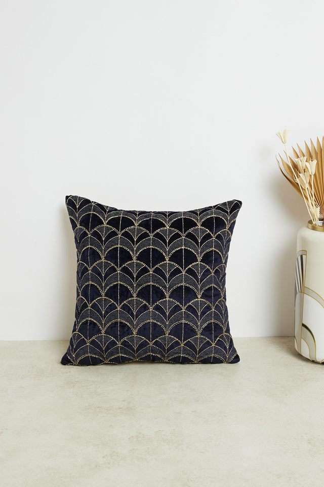 Solitaire-Beaded-Arch-Blue-Cushion-Cover-40x40-CC