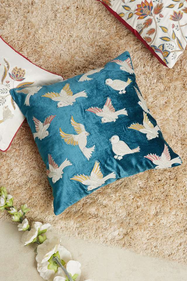 Kalamkari-Bird-Teal-Cushion-Cover-40x40-CC