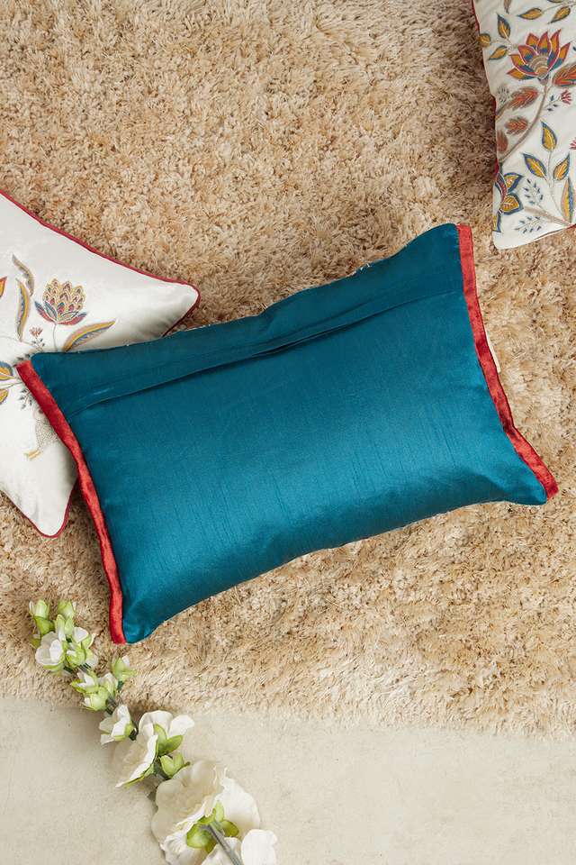 Kalamkari-Floral-Trail-Teal-Cushion-Cover-30x45-CC