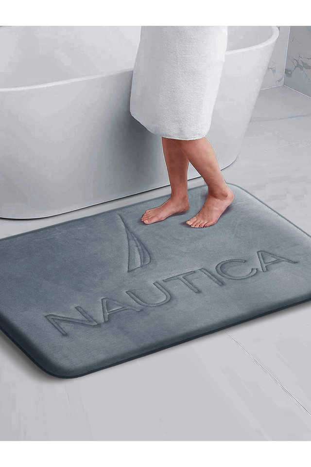 Luxurious-Memory-Foam-Non-Skid-Bath-Rug--1Pc-Large-(Deck-View)-Solid-Denim